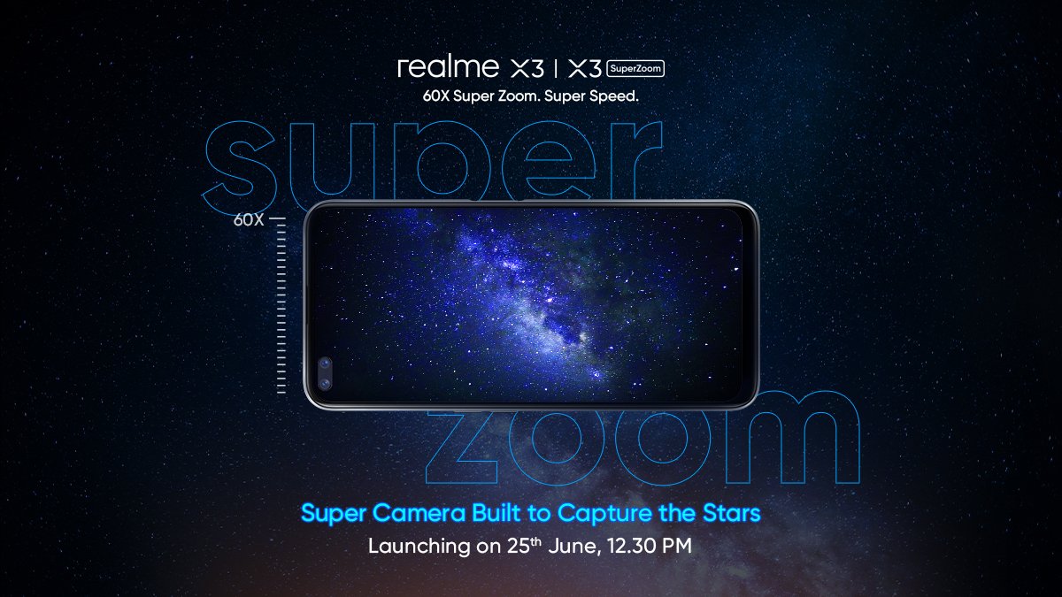 Realme X3 and the X3 Super Zoom coming to India on June 25