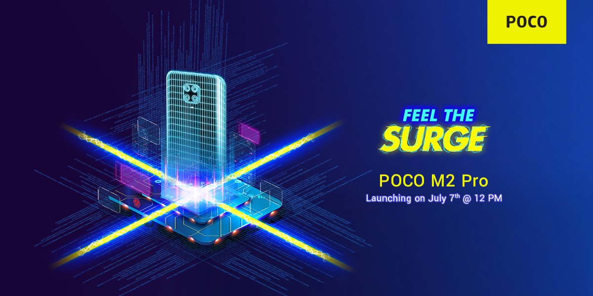 Poco M2 Pro is launching in India on July 7th