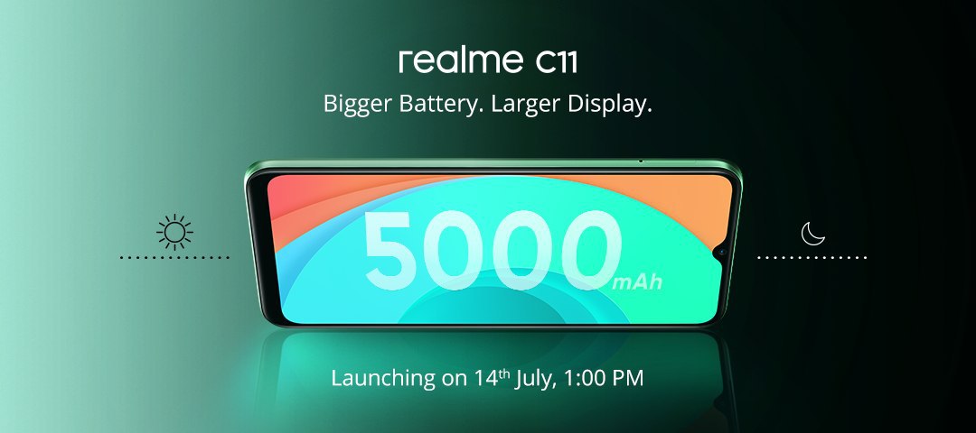 Realme C11 smartphone with 6.5-inch HD+ display and Mediatek Helio G35 chipset is coming to India on July 14th