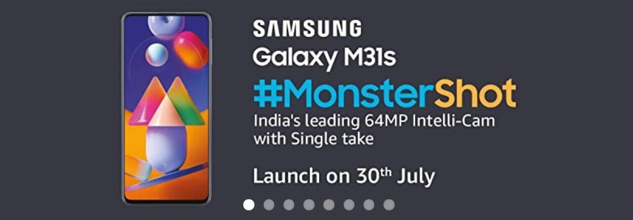 Samsung Galaxy M31s with 64MP Quad Camera launching in India on July 30