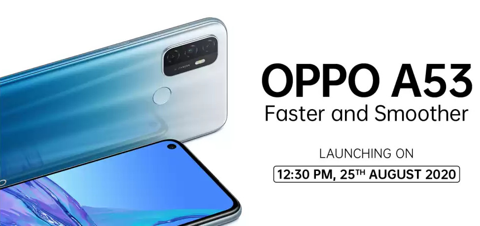 Oppo A53 with 6.5-inch HD+ 90Hz display and Qualcomm Snapdragon 460 mobile platform launching in India on August 25