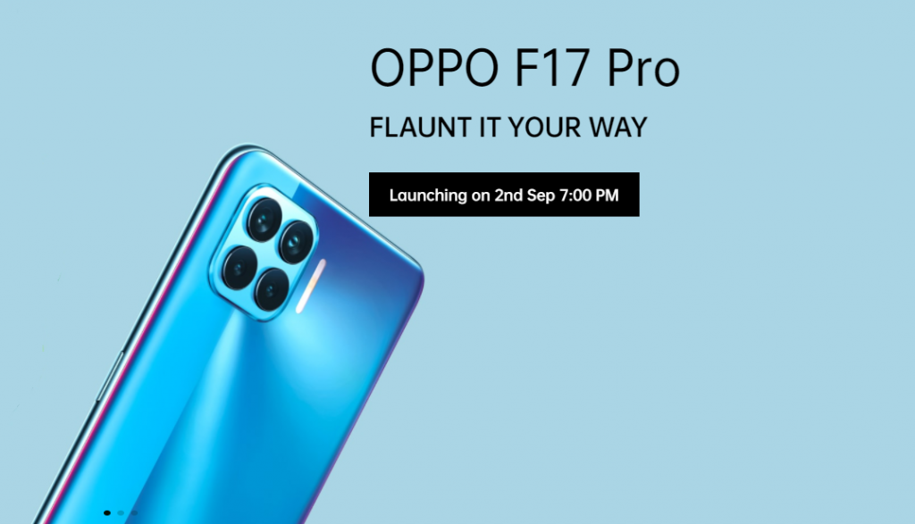 Oppo F17 & Oppo F17 Pro are launching in India on September 2nd