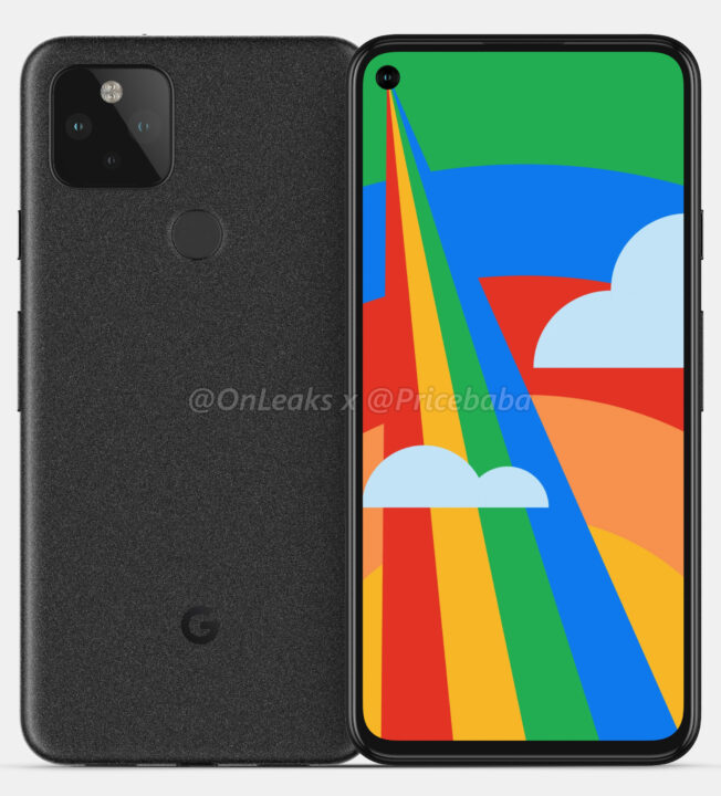 Google Pixel 5 leaked in HD renders showing a punch hole display on the front