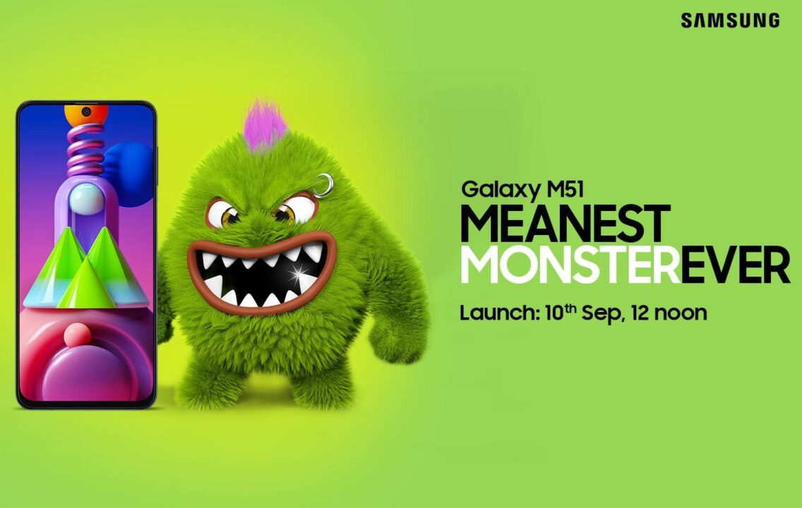 Samsung Galaxy M51 with Snapdragon 730G mobile platform and 7000mAh battery launching on 10th September in India