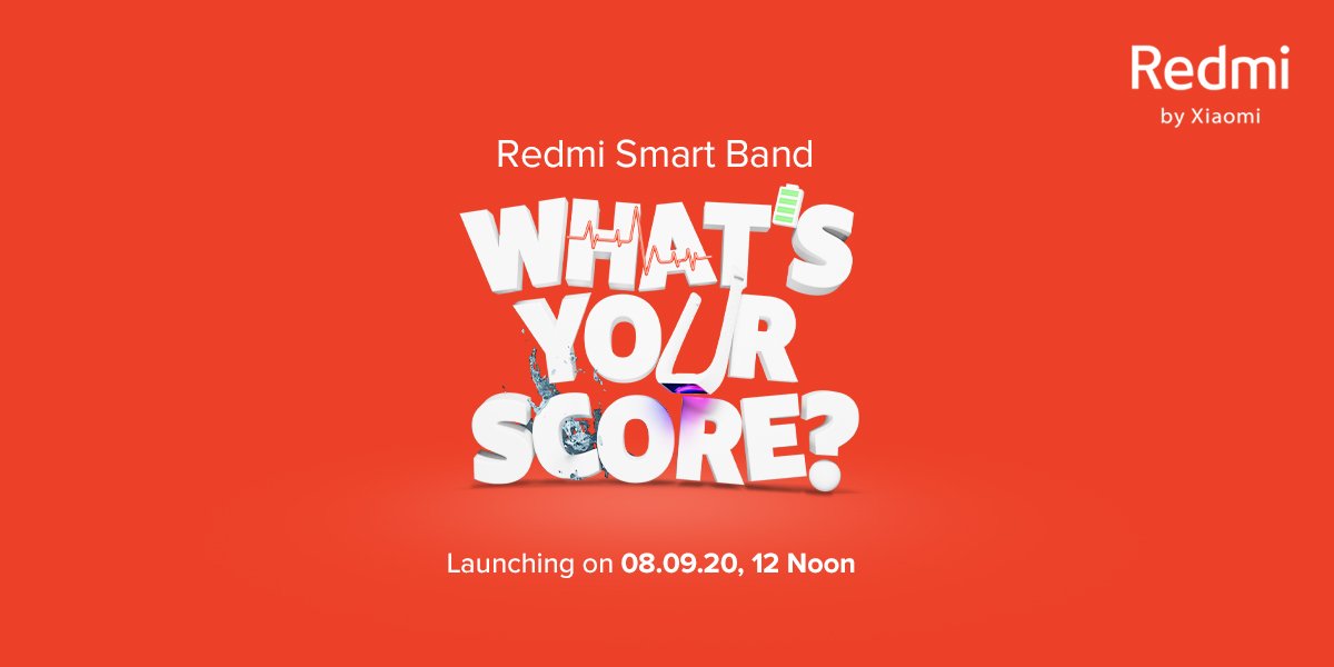 Redmi Band with 1.08-inch display and 5ATM water resistance coming to India on September 8th
