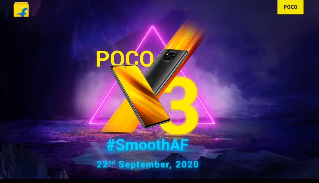 Poco X3  India launch scheduled to happen on September 22nd