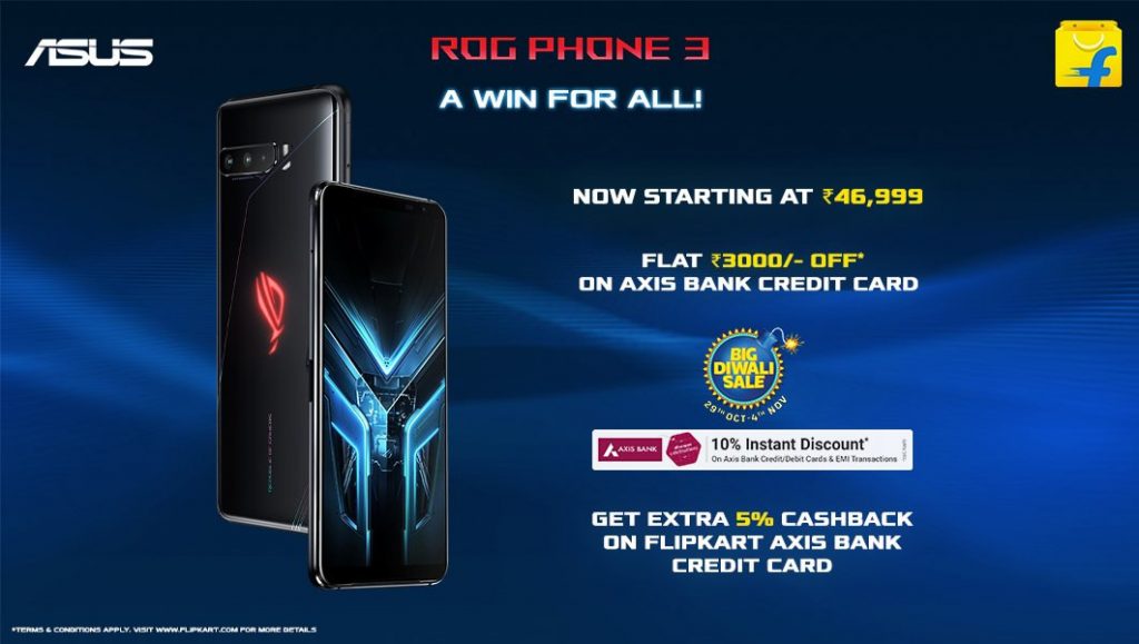 Asus ROG Phone 3 gets a price cut of ₹3000 in India. Now available for ₹46999