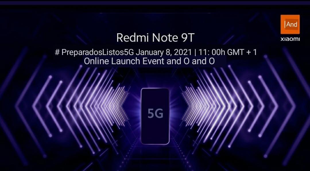 Redmi Note 9 5G going global as Redmi Note 9T with Dimensity 800U SoC on board.